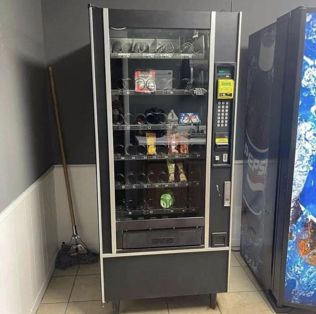 Crane National Slim snack vending machine: